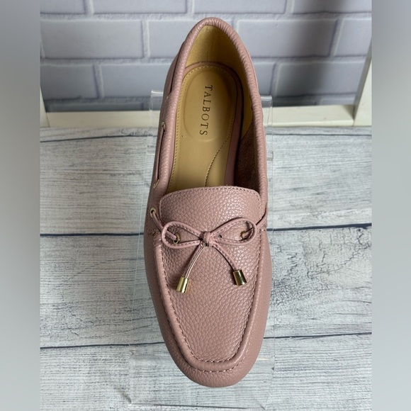 Talbots blush pink Leather Loafers / size 8M - Picture 2 of 11